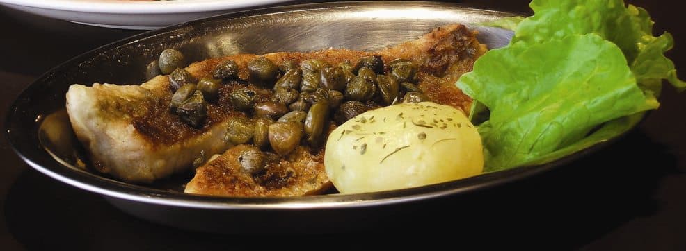 Tilápia Grelhada com Alcaparras