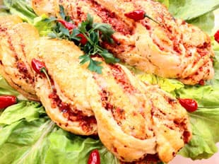 Pão Trança de Linguiça