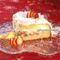 Bolo caixa de frutas