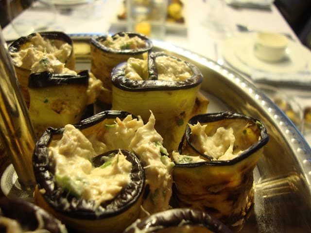 Rolinhos de Beringela