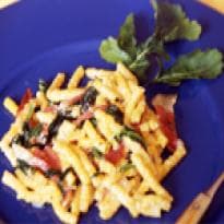 Espaguete com frango de microondas