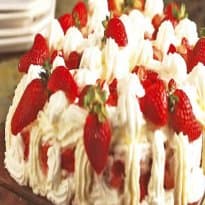 Merengue com morango