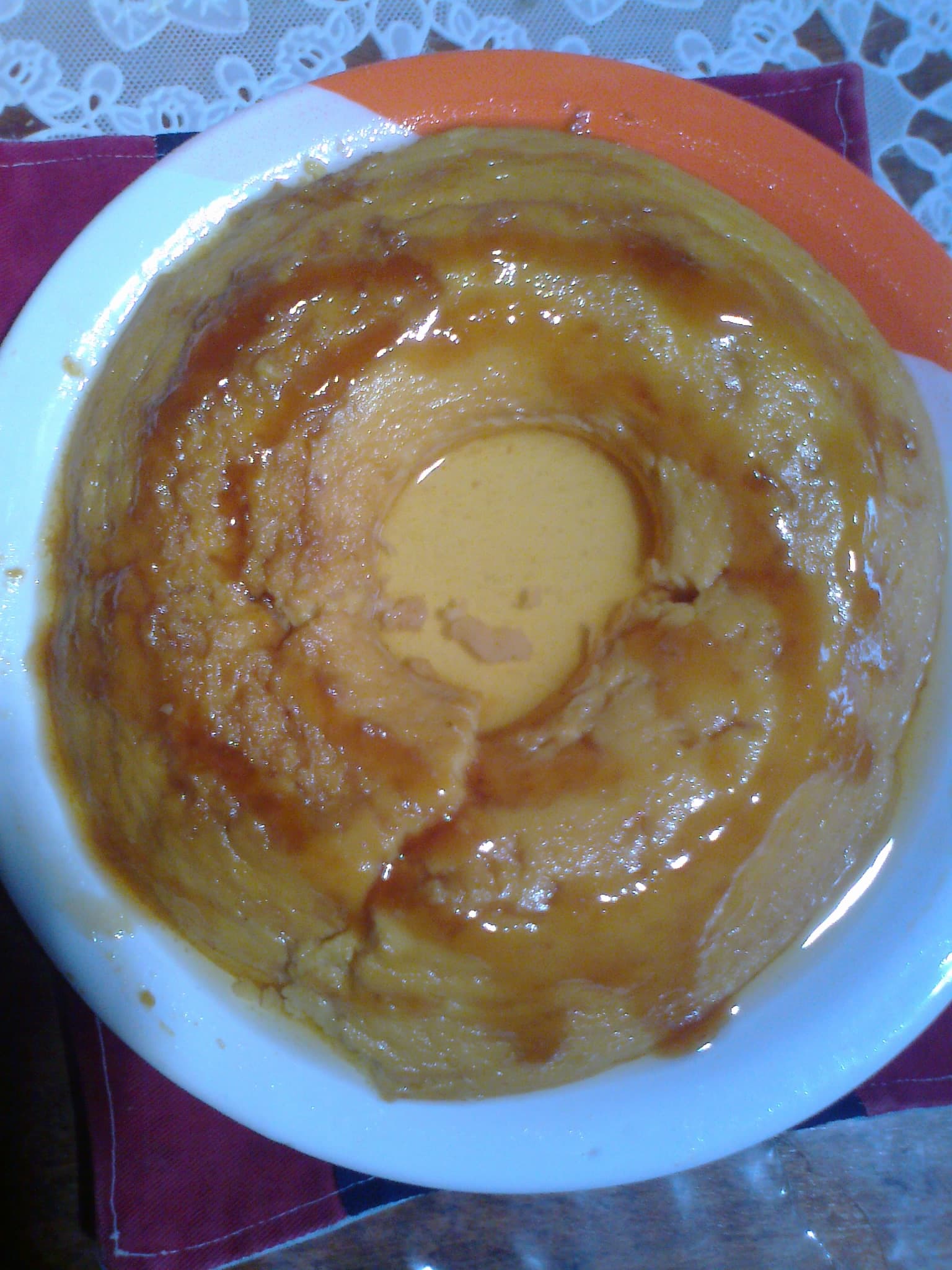 Pudim de Acerola com Hortelã