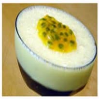 Brigadeiro com mousse de maracujá