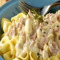 Gravata com Presunto e Cogumelos