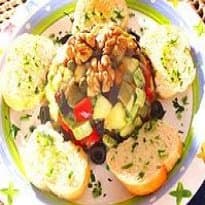 Antepasto com abobrinhas italianas