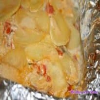 Filé de Merluza com Molho de Queijo