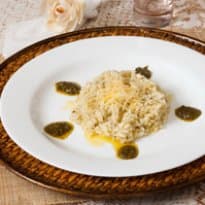 Risoto ao Molho Pesto
