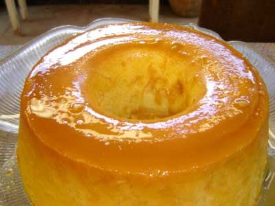 Pudim de abóbora e coco