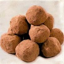 Trufas de whisky recheadas com cerejas