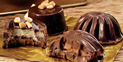 Bombom de Beijinho e Creme de Avelã