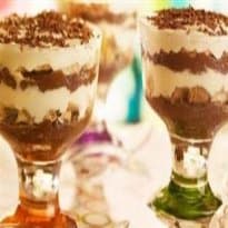 Taça pavê de brigadeiro