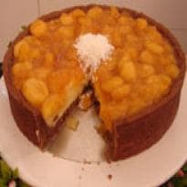 Torta de coco com banana