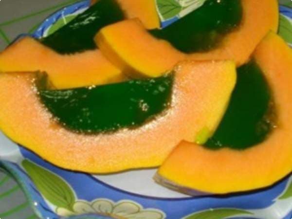 Mamão Papaia com Gelatina