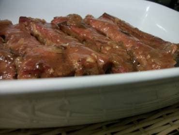 Costelinha com Molho Flambado