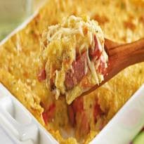 Salsicha com Purê de Batata