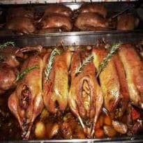 Ganso assado de natal