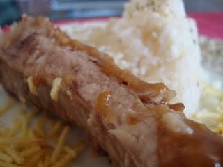 Costelinha de porco na panela de pressão