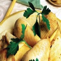 Coxas de Frango ao Caldo de Salsão