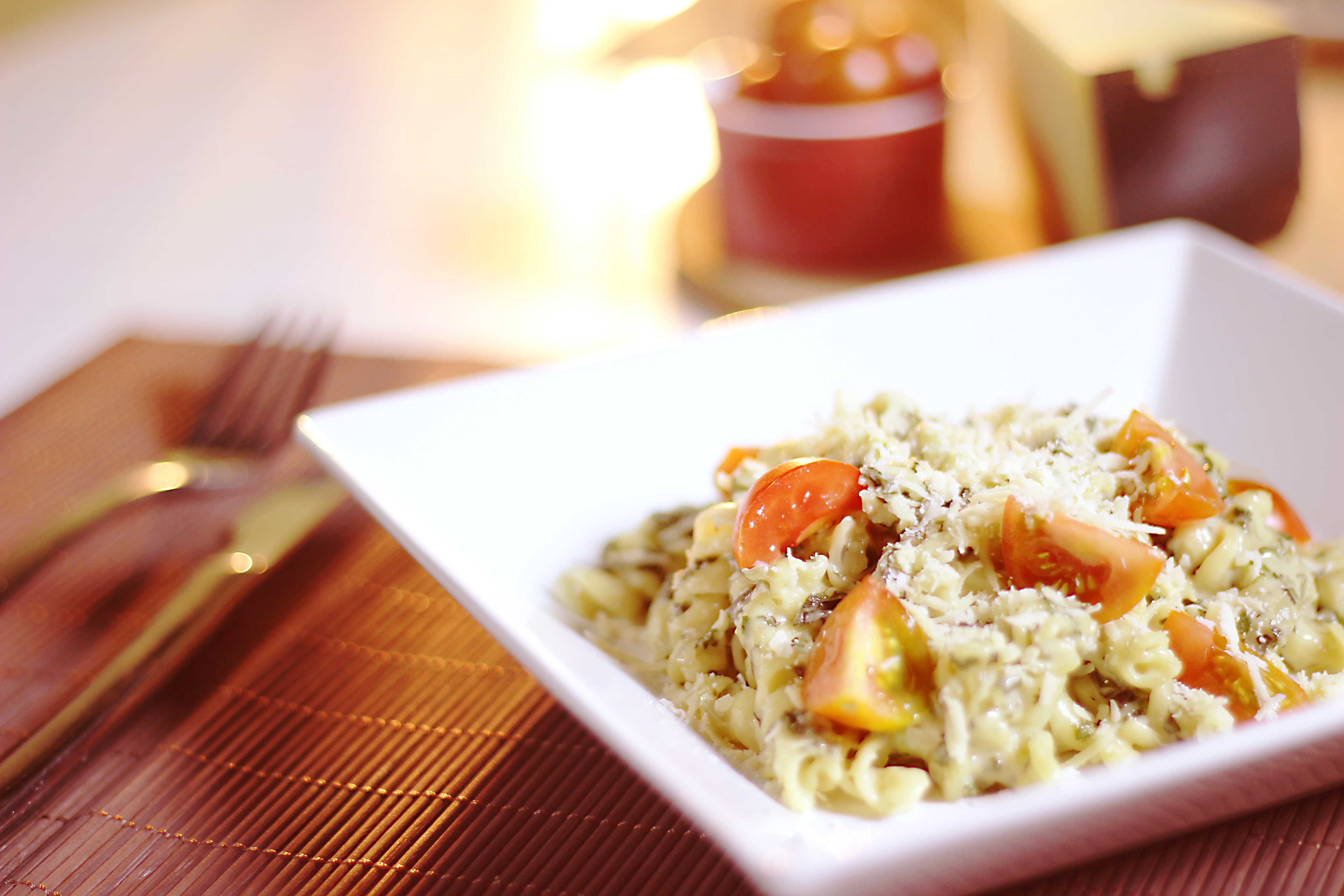 Macarrão com Espinafre