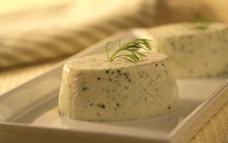 Mousse de ricota com ervas