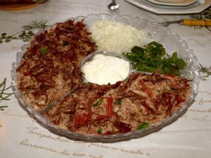 Quibe Cru de Carne Seca