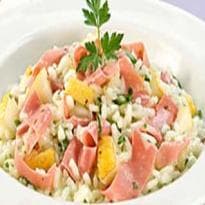 Risoto de Pêra e Mortadela Defumada