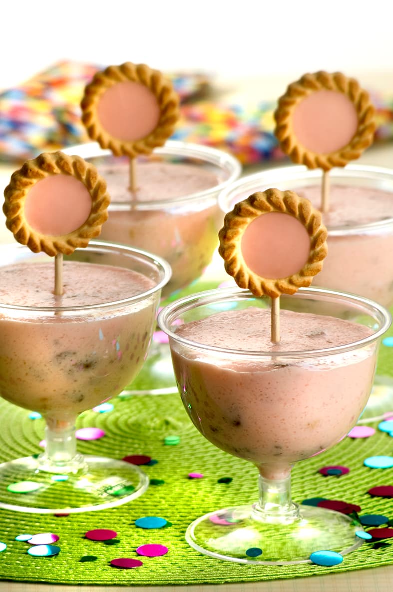 Geladinho de Iogurte com Biscoito