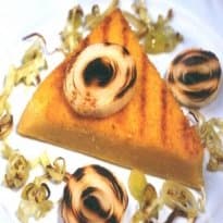 Polenta grelhada com alho-poró