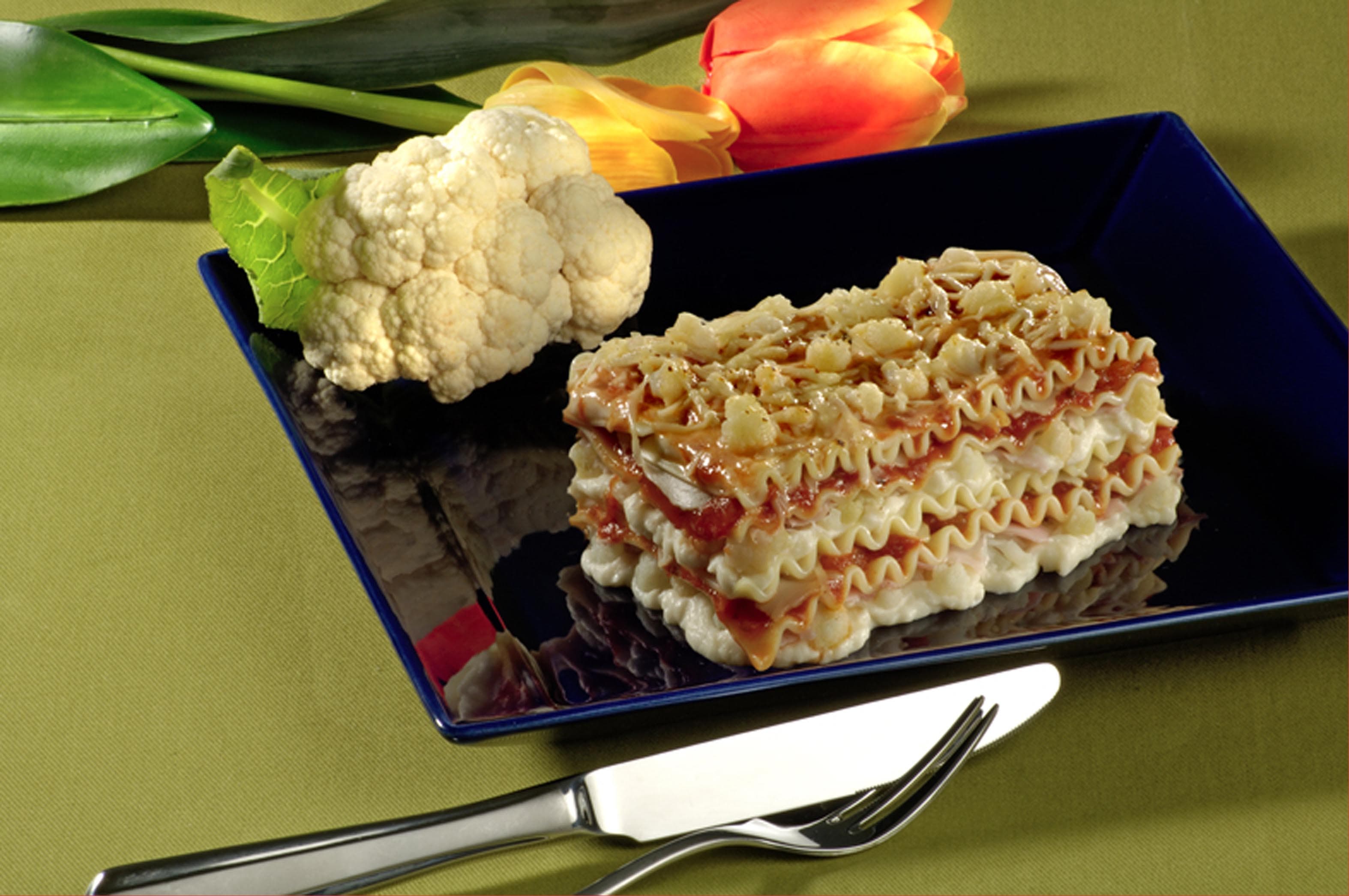 Lasanha Cremosa de Couve-Flor