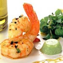 Musse de pepino com camarão