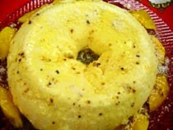 Pudim de Coco com Manga e Pimenta