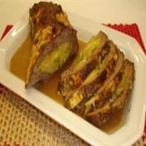 Maminha recheada de legumes