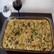 Filé de frango com couve flor ao forno