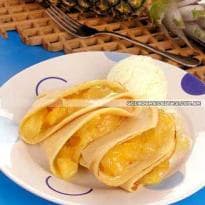 Panqueca de Abacaxi e Coco