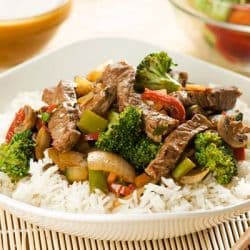 Carne especial com laranja