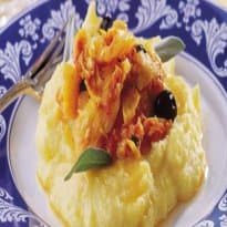 Bacalhau com Polenta