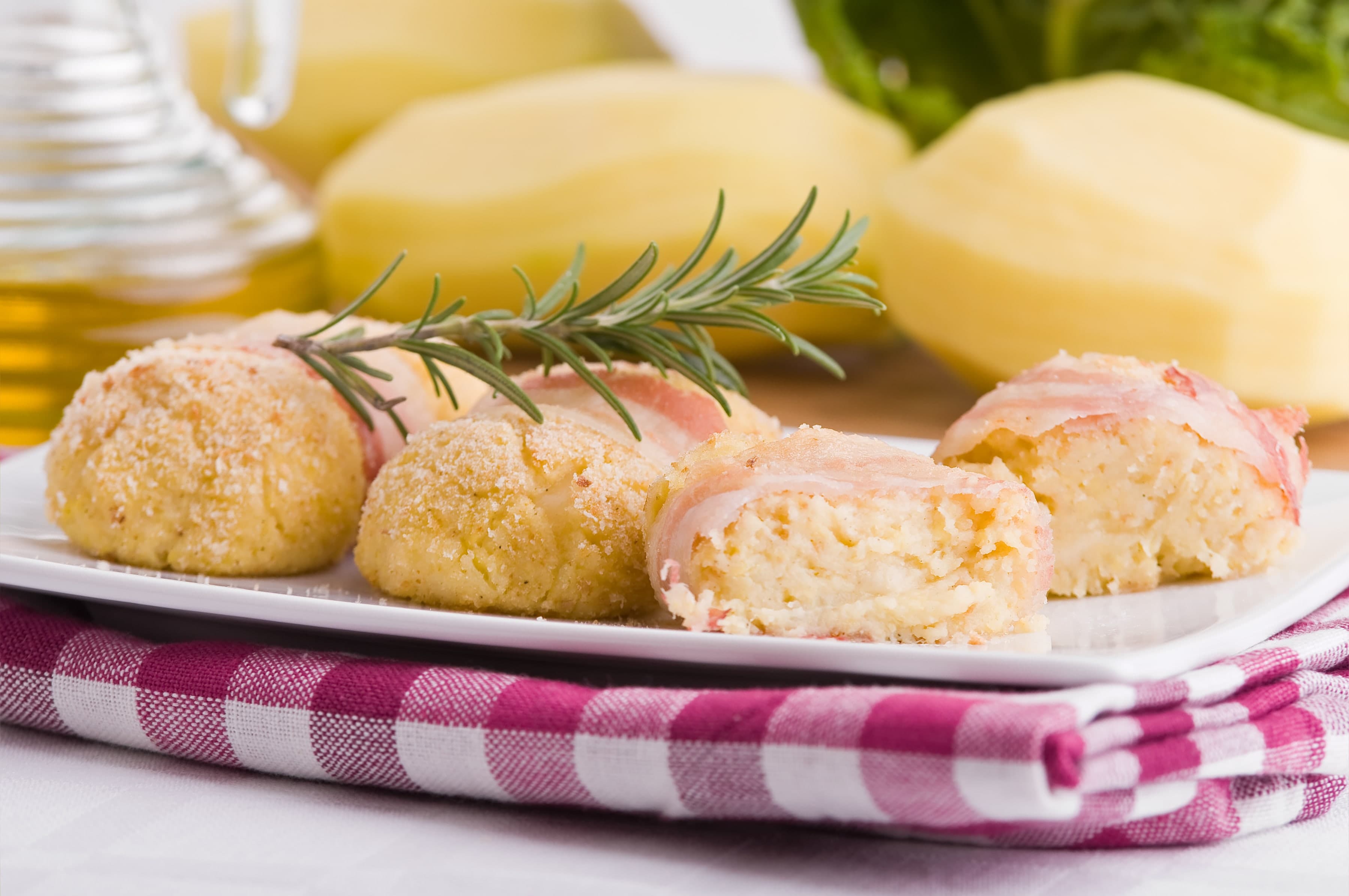 Croquete de Batata com Bacon