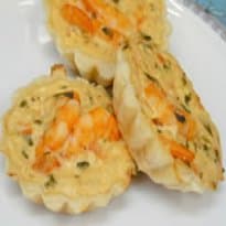 Tortinha de Camarão com Creme de Leite
