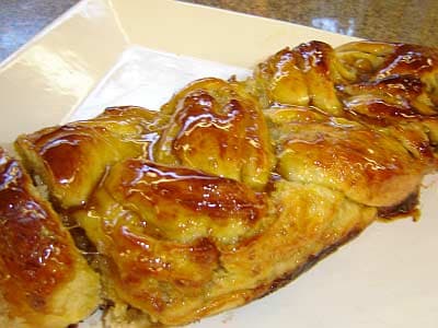 Rosca de rapadura e passas