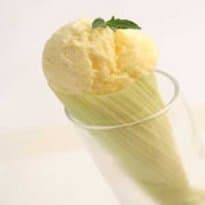 Sorvete de milho-verde com coco