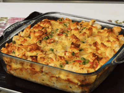 Torta de Pão Salgado