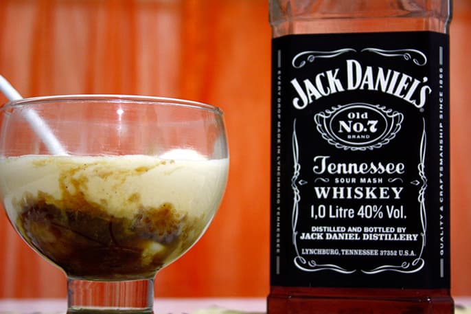 Banana Flambada com Jack Daniel’s