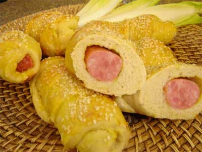 Espiral de linguiça calabresa