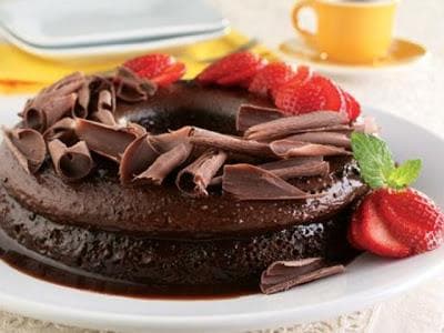 Bolo Pudim de Chocolate