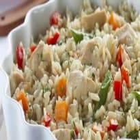 Arroz com frango aromático