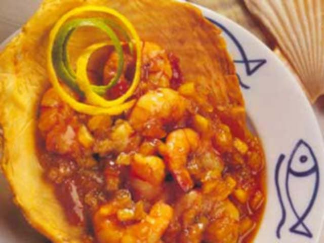 Conchas Mil Folhas Recheadas com Camarão