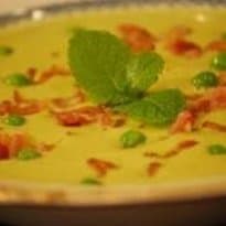 Sopa de ervilhas e bacon