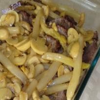 Filé Mignon ao molho de aspargo e champignon