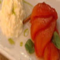 Doce de Tomate com Espuma de Mascarpone e Baunilha